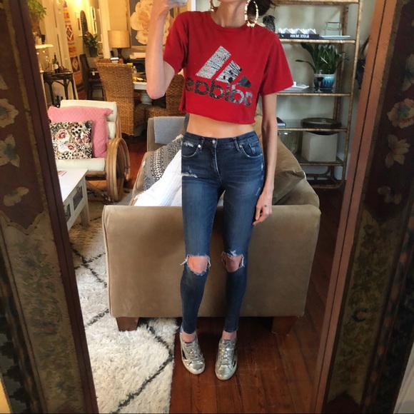 adidas Tops - Adidas customized crop tee